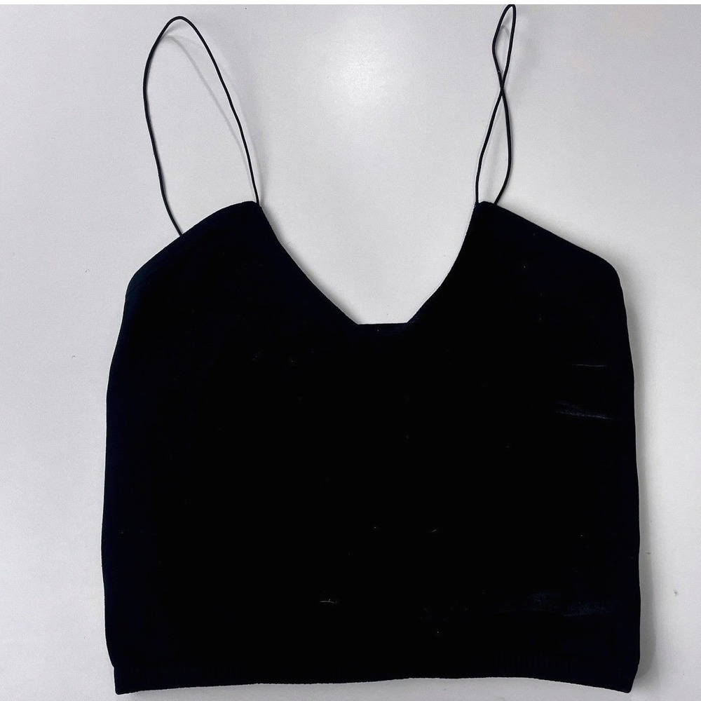 Free People Intimately Black Cropped Seamless Brami Cami Bralette XS/S Layering